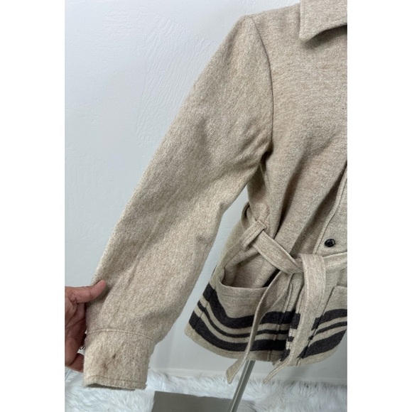 Amana Boho Hippie Wool Blanket Dress Coat Jacket - Picture 5 of 13